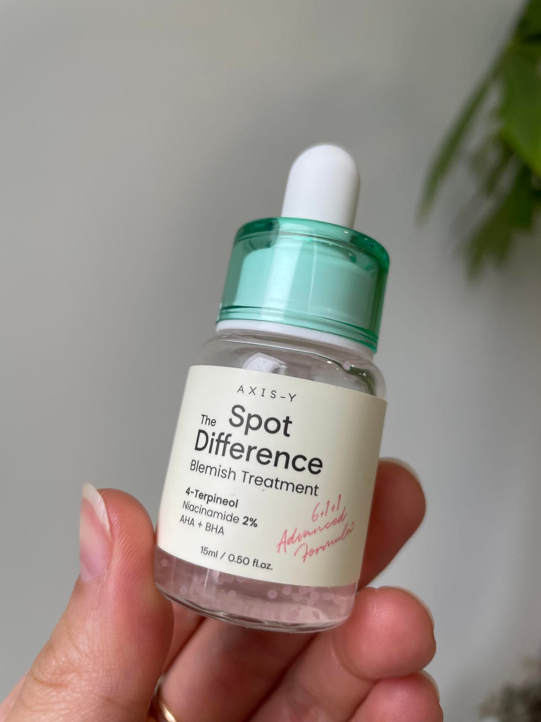 Customer photo review of Lokālais serums aknes novēršanai AXIS-Y Spot The Difference Blemish Treatment