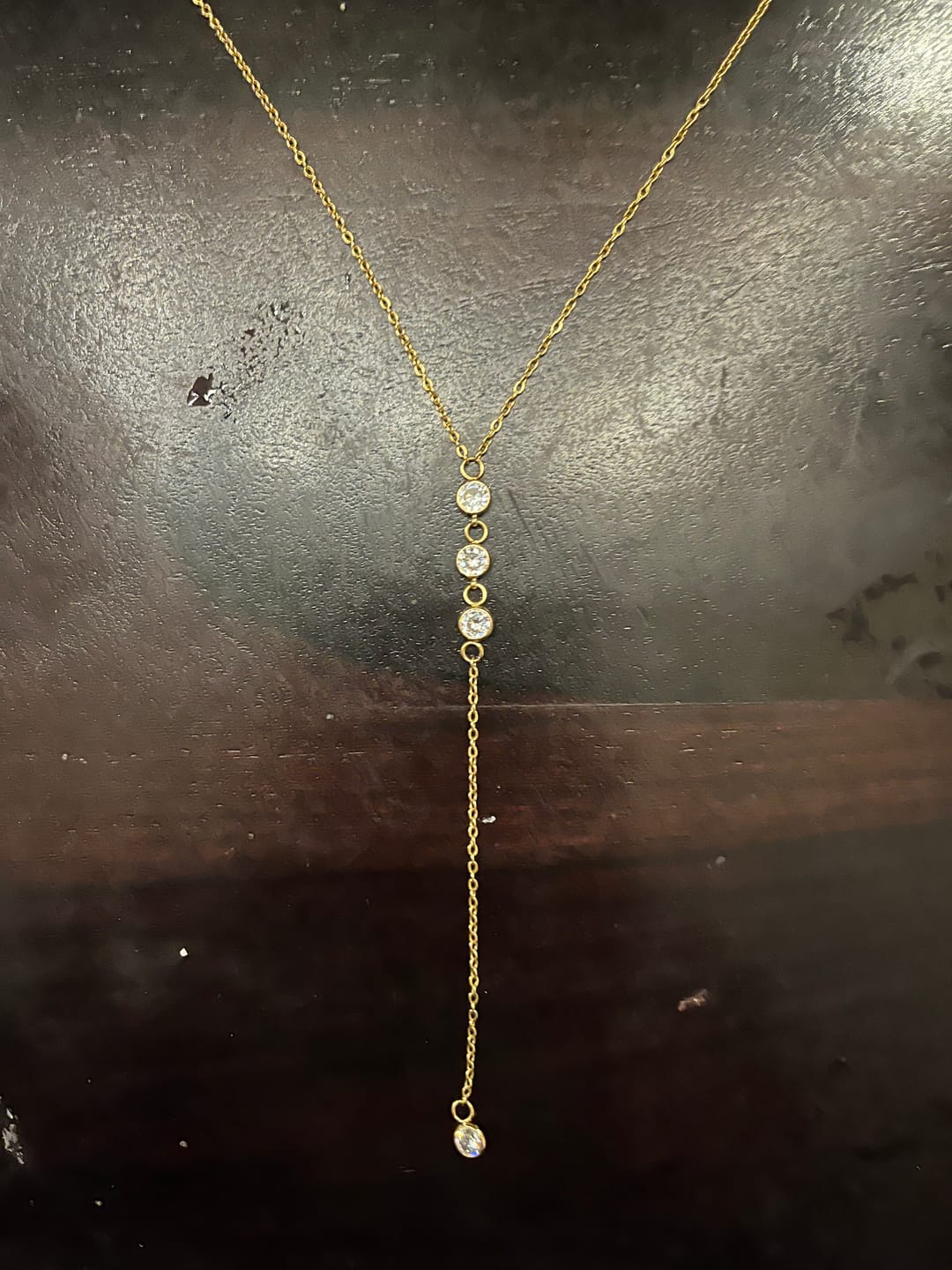 Customer photo review of Sparkling Elegance Stone Necklace