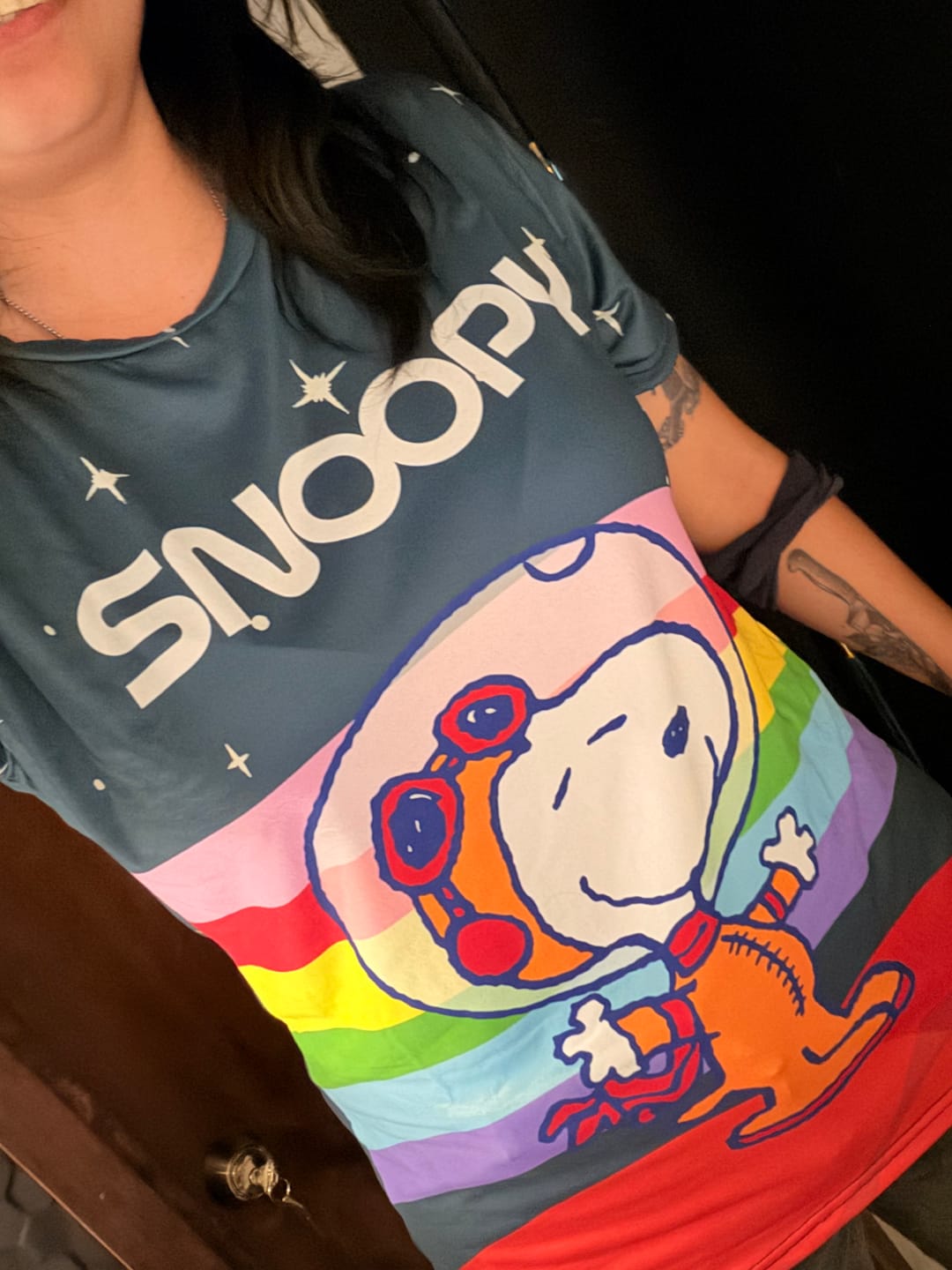 Customer photo review of Playera Pijama Snoopy Astropride