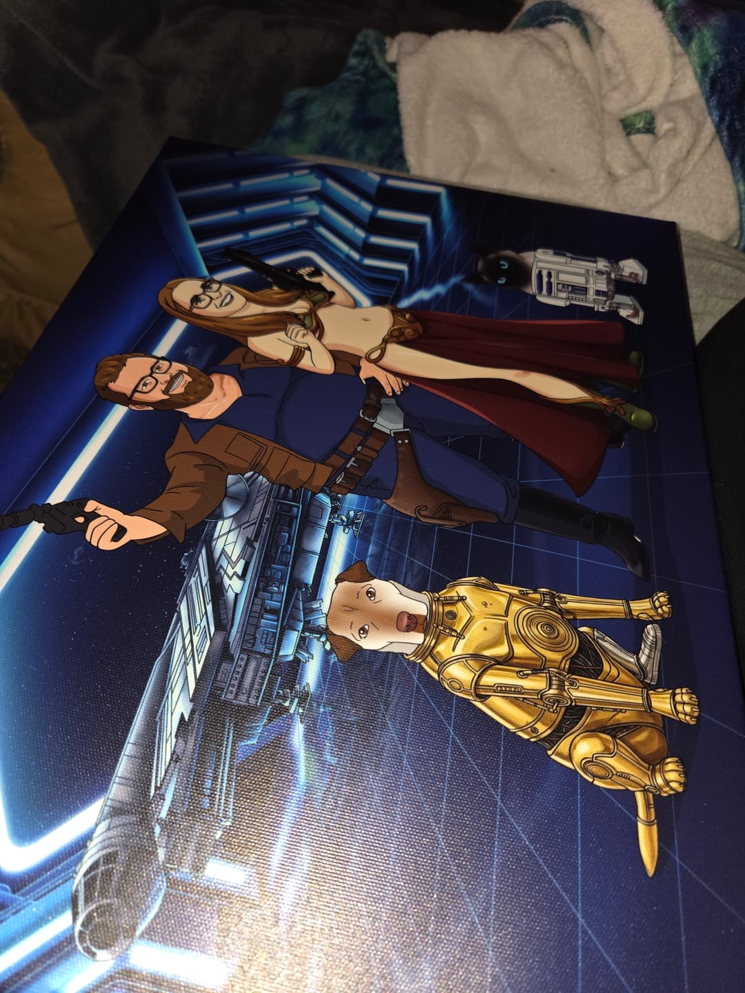 Customer photo review of Make Me Jedi Digital Portrait