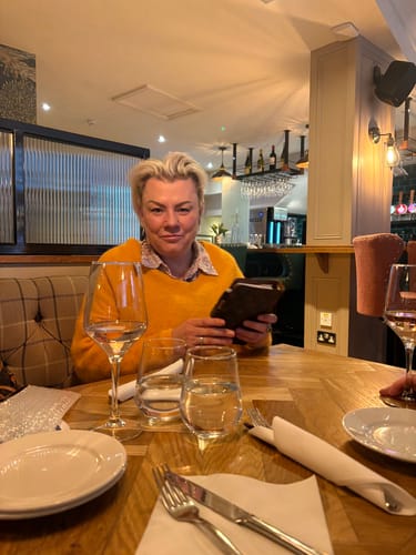 Customer photo review of Fyne Strokes Brow Pen.