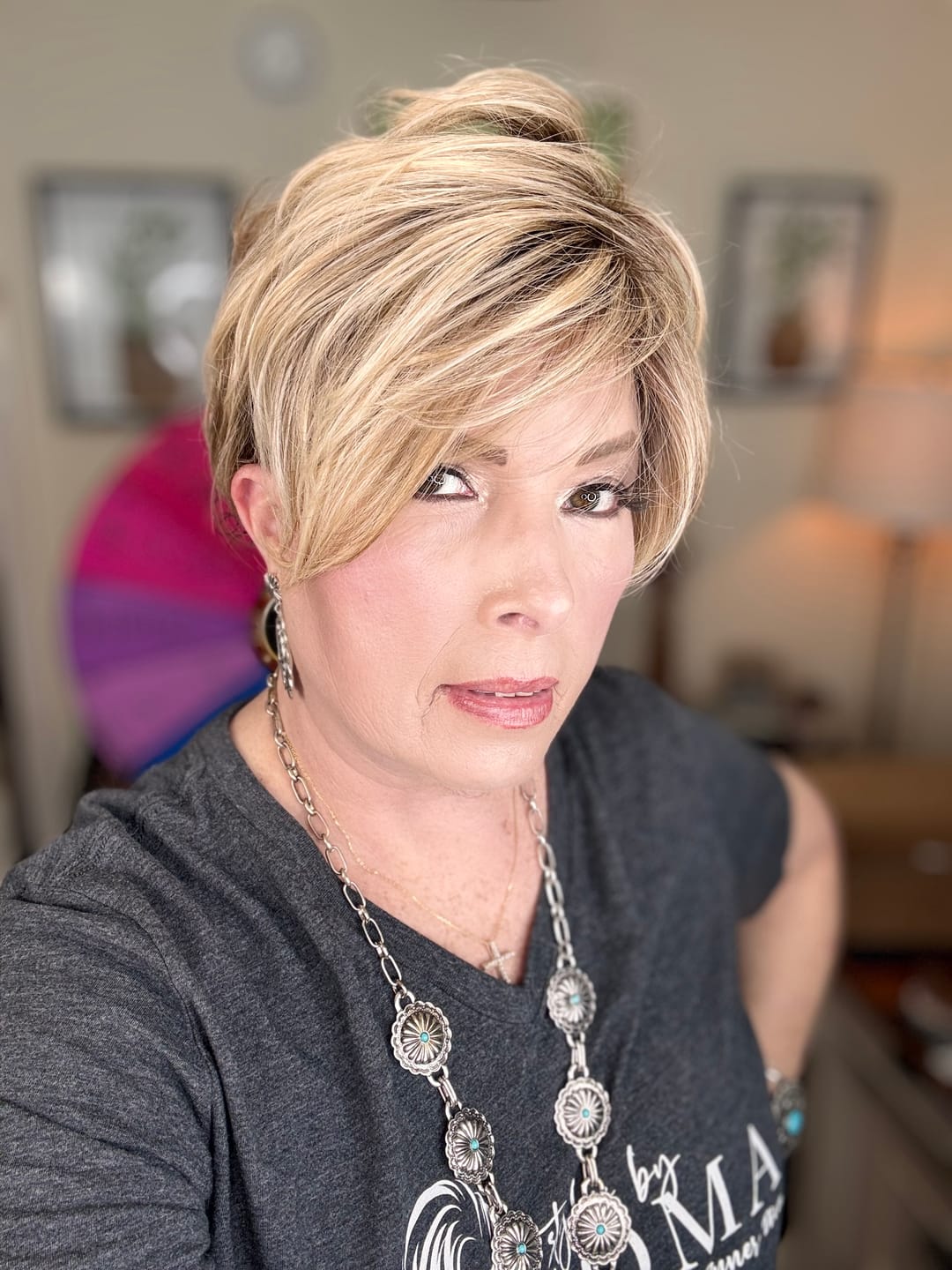 Customer photo review of NEWS BREAK - Sunlit Beige Blonde