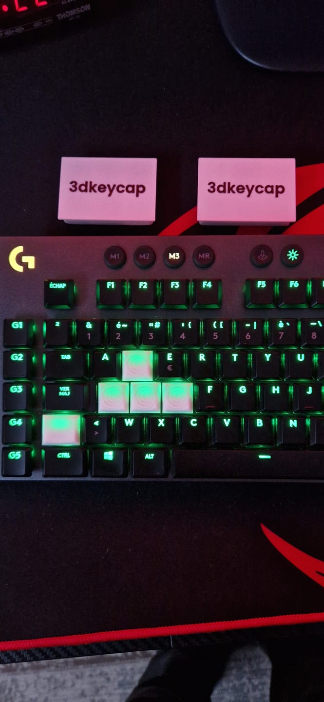 Customer photo review of Logitech G915, G915X Ripple Keycap (Pack of 2)