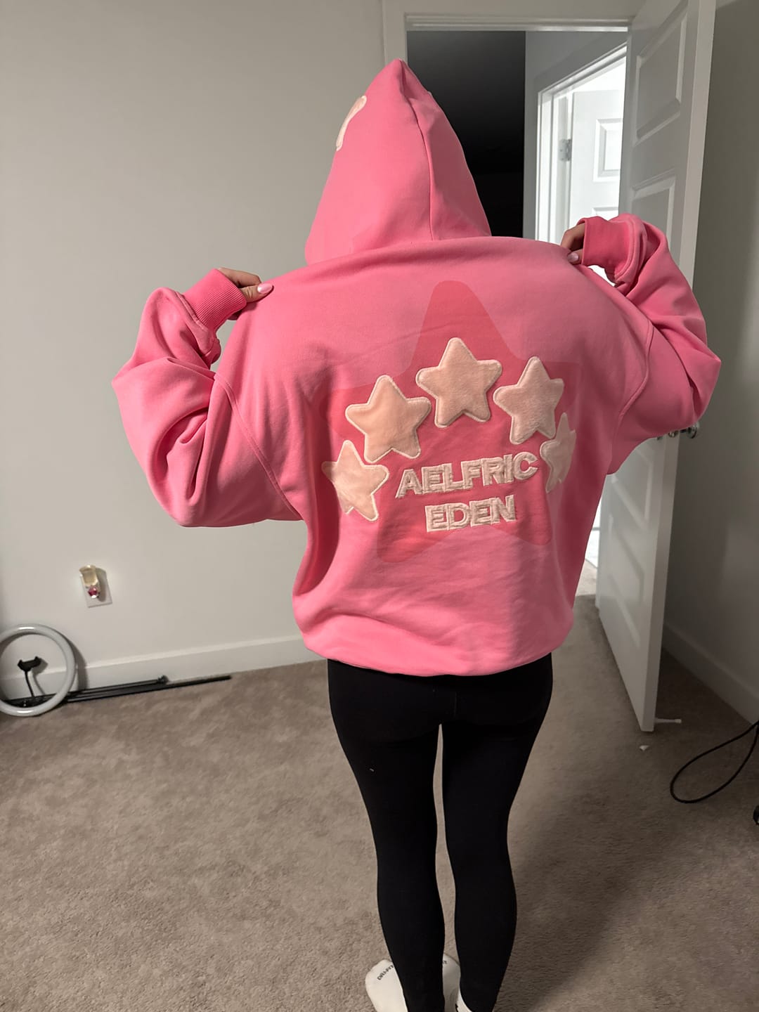 Customer photo review of Aelfric Eden Oversized Colorful Eden Star Pullover Hoodie