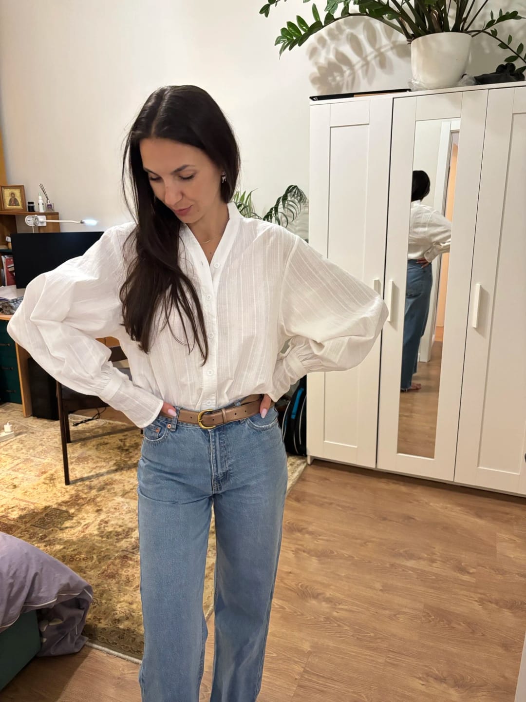 Customer photo review of Marielle Oversized Blouse