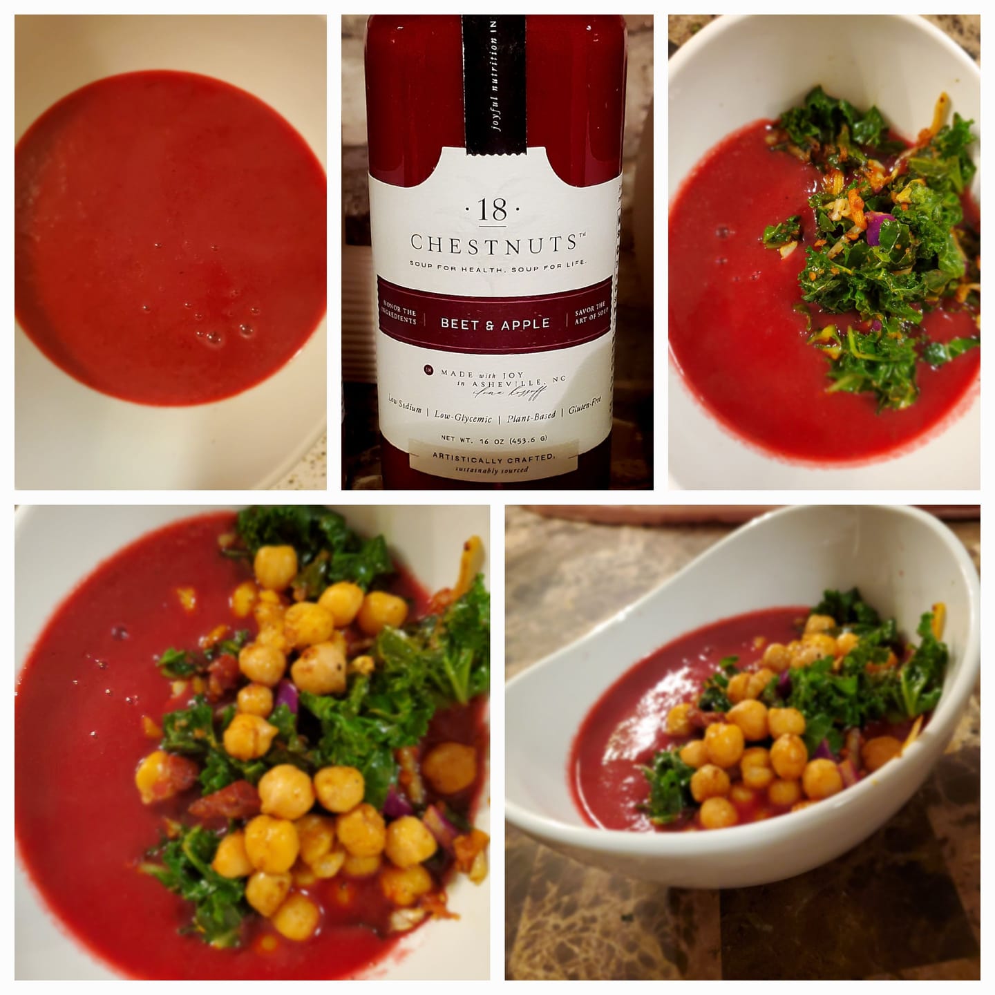 Customer photo review of Beet & Apple Soup