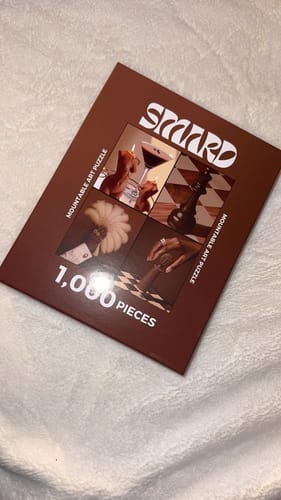 Customer photo review of Brown Collage Puzzle