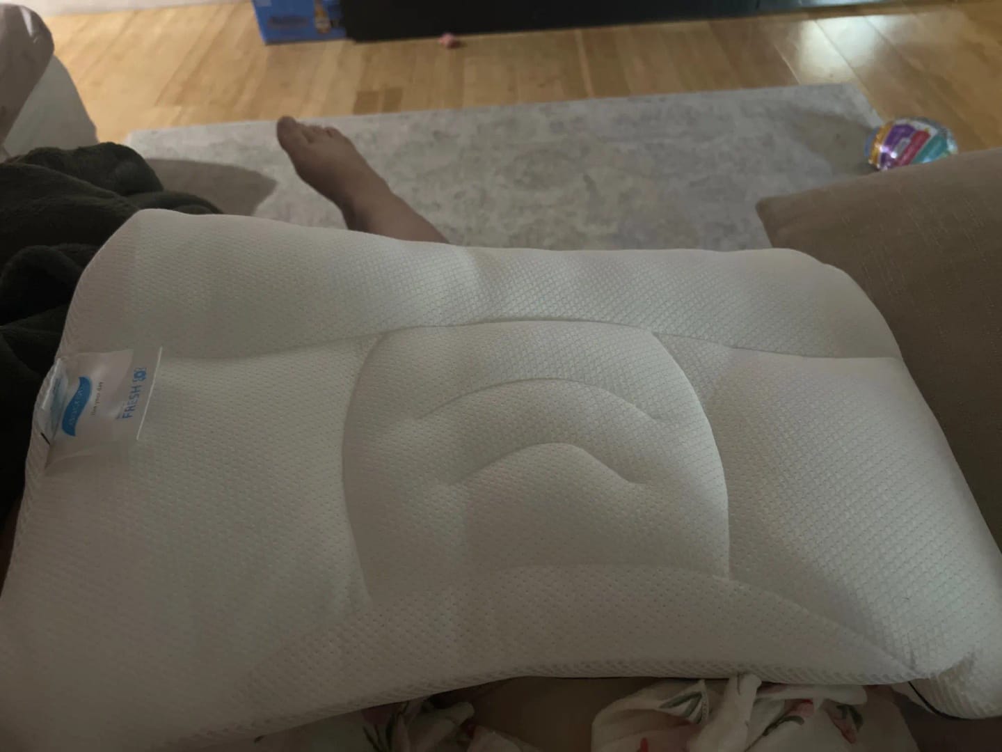Customer photo review of Ergonomic Kids Pillow