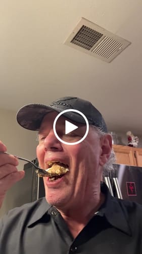 Customer video review of Salted Caramel Cheesecake