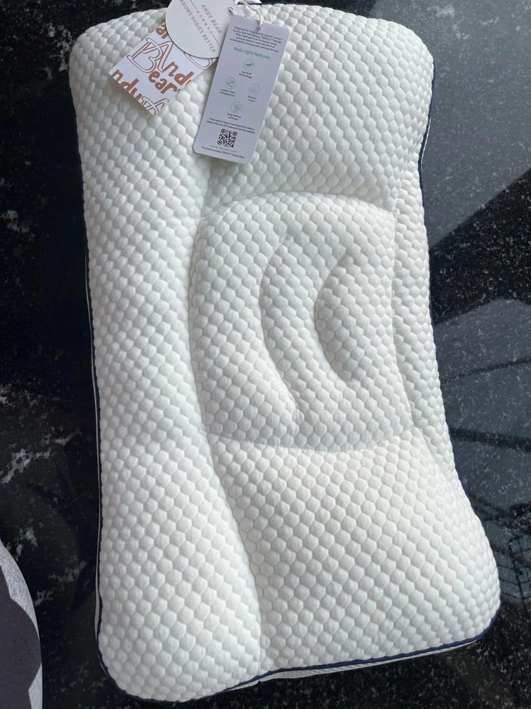 Customer photo review of Ergonomic Kids Pillow