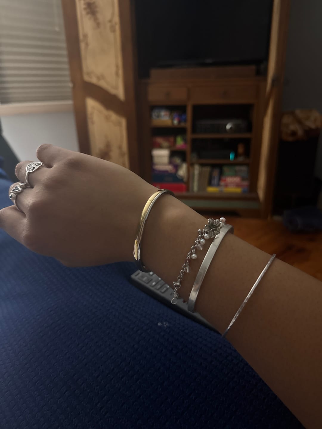 Customer photo review of Two Tone Everyday Bangle