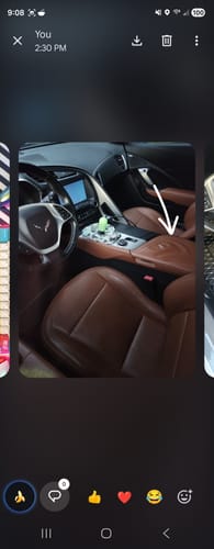 Customer photo review of Corvette C7 Custom Leather Seat Covers