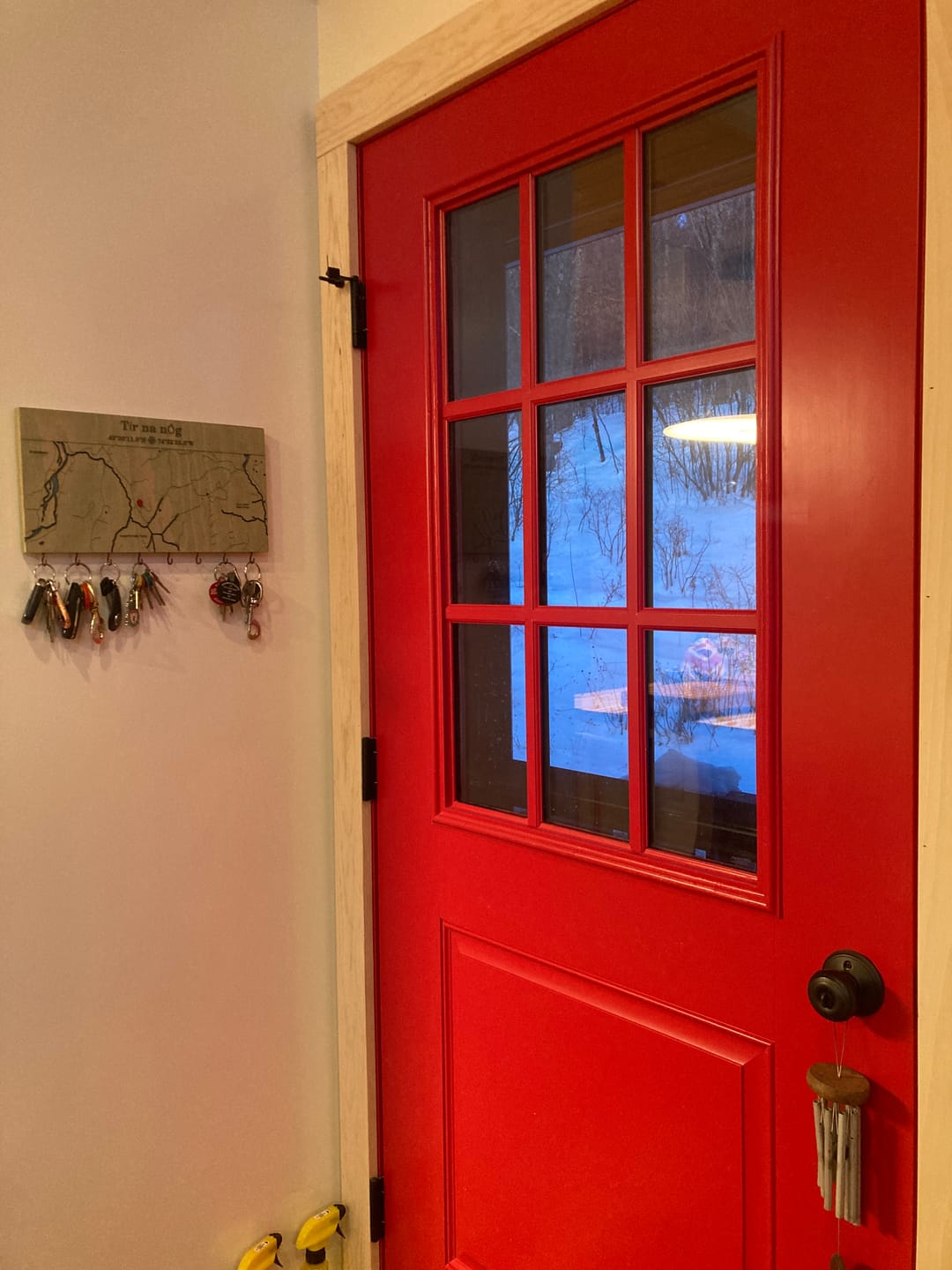 Customer photo review of Custom Coordinates Key Holder Wall Rack with Hooks - Personalized City Map Key Organizer for Housewarming Gift