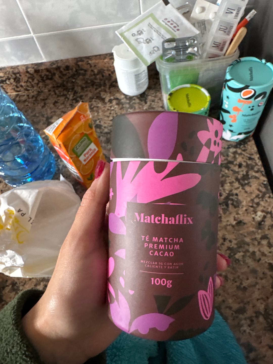 Customer photo review of Té Matcha Premium Cacao