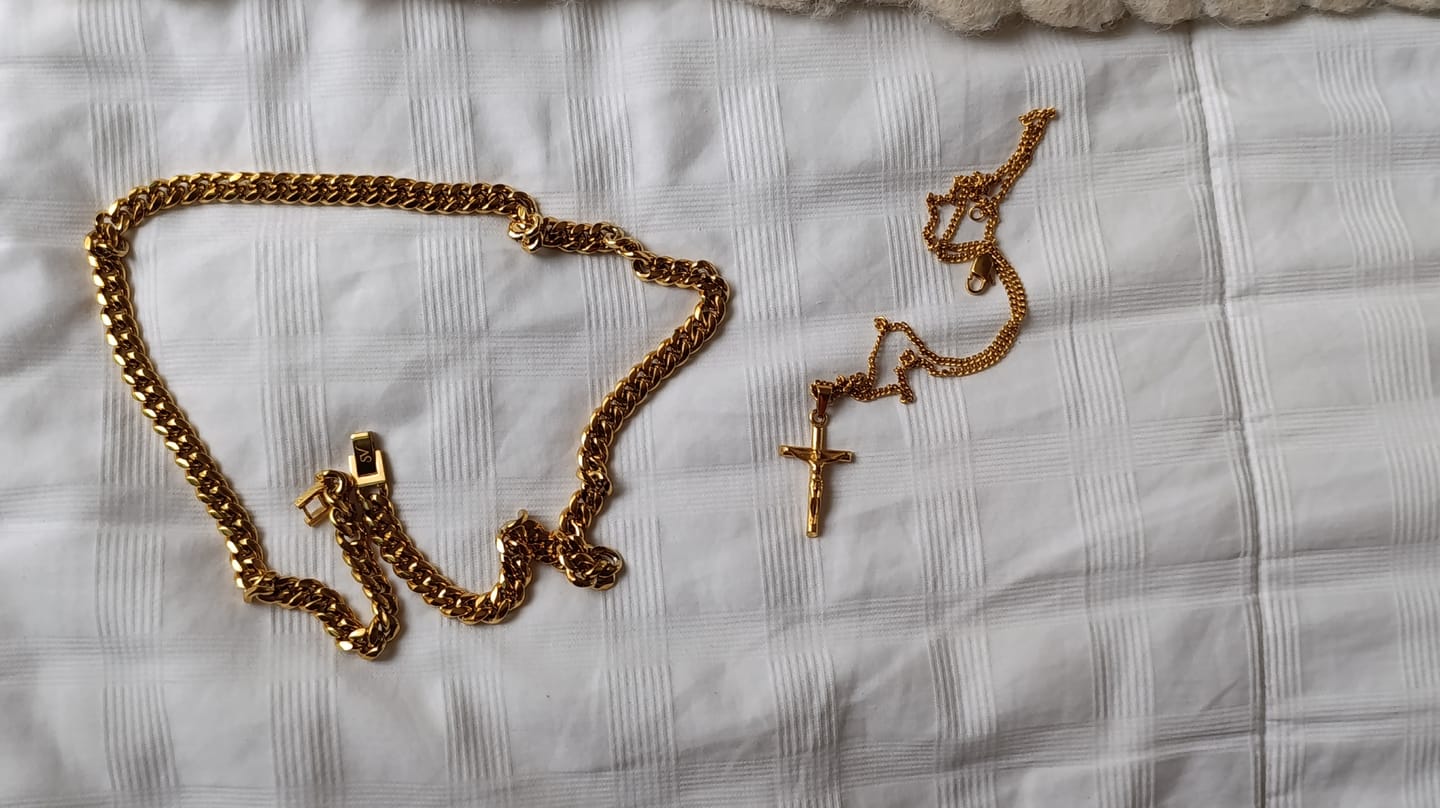 Customer photo review of Cadena Cuban Link Oro 8mm