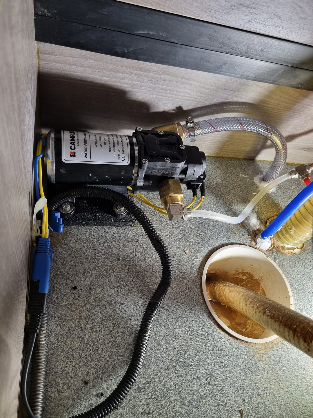 Customer photo review of 12V Caravan Water Pump 6L Diaphragm 65PSI With 2 Connectors To Replace