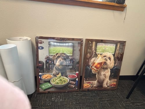 Customer photo review of Artzuzu Custom Portrait For Pets - Cheers