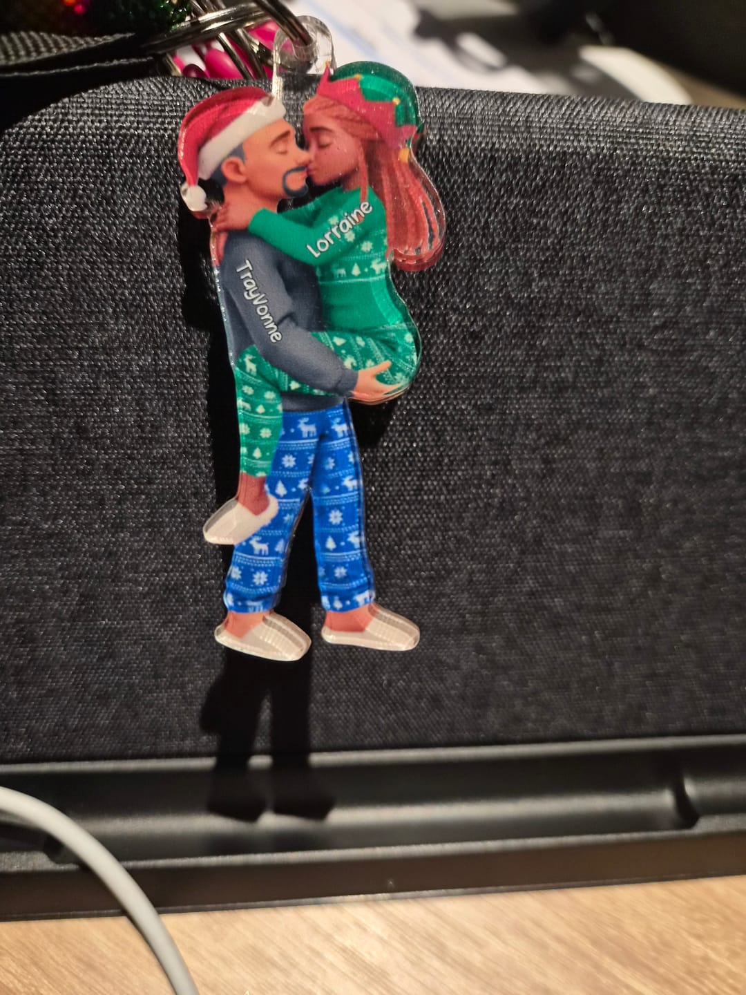 Customer photo review of Christmas Gifts For Husband And Wife - Personalized Acrylic Ornament
