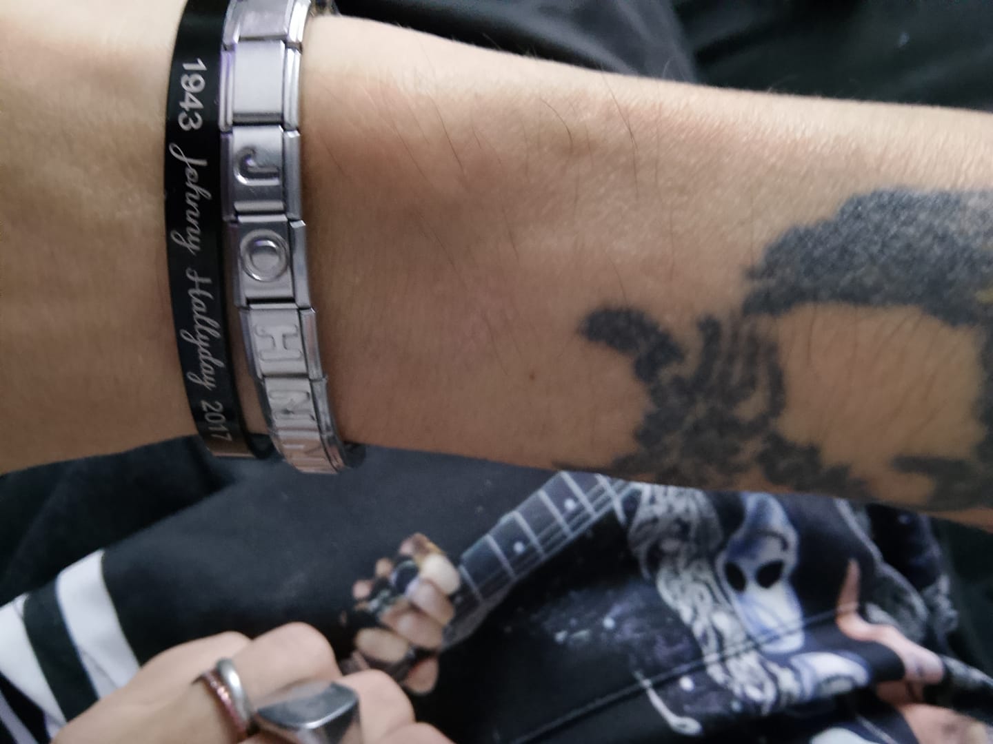 Customer photo review of Bracelet Johnny Hallyday Signature - 5 modèles