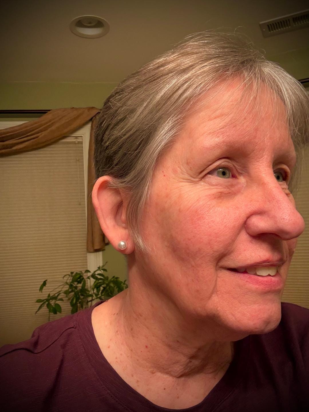 Customer photo review of Faux Pearl Studs