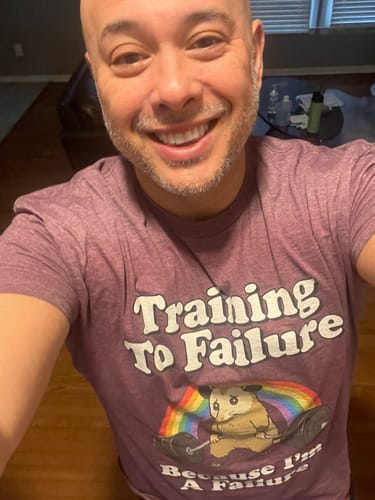 Customer photo review of Failure Opossum T-Shirt