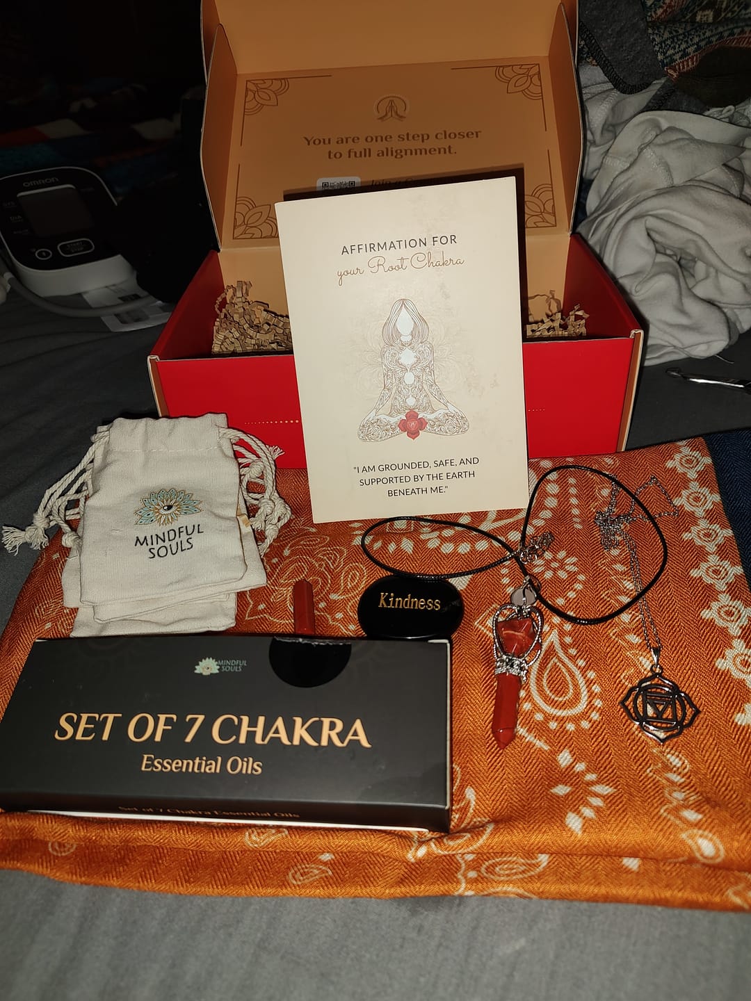 Customer photo review of Chakra Subscription Box