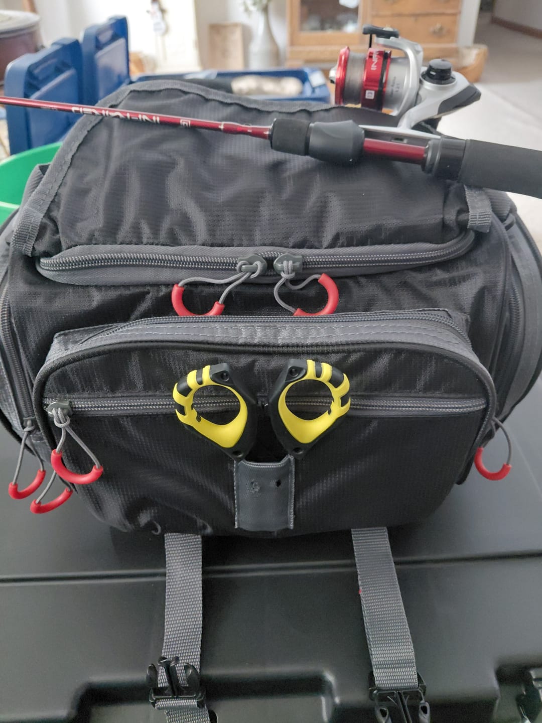 Customer photo review of Beyond Fishing Scissors for Braided Line, 4.5" Inch Stainless Steel with Serrated Blades, Non Slip Grip, Large Finger Holes Fishing Line Cutter