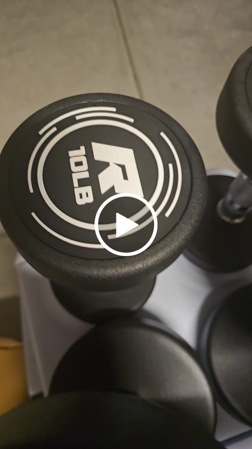 Customer video review of RitFit PVC-Coated Round Dumbbells in Pairs