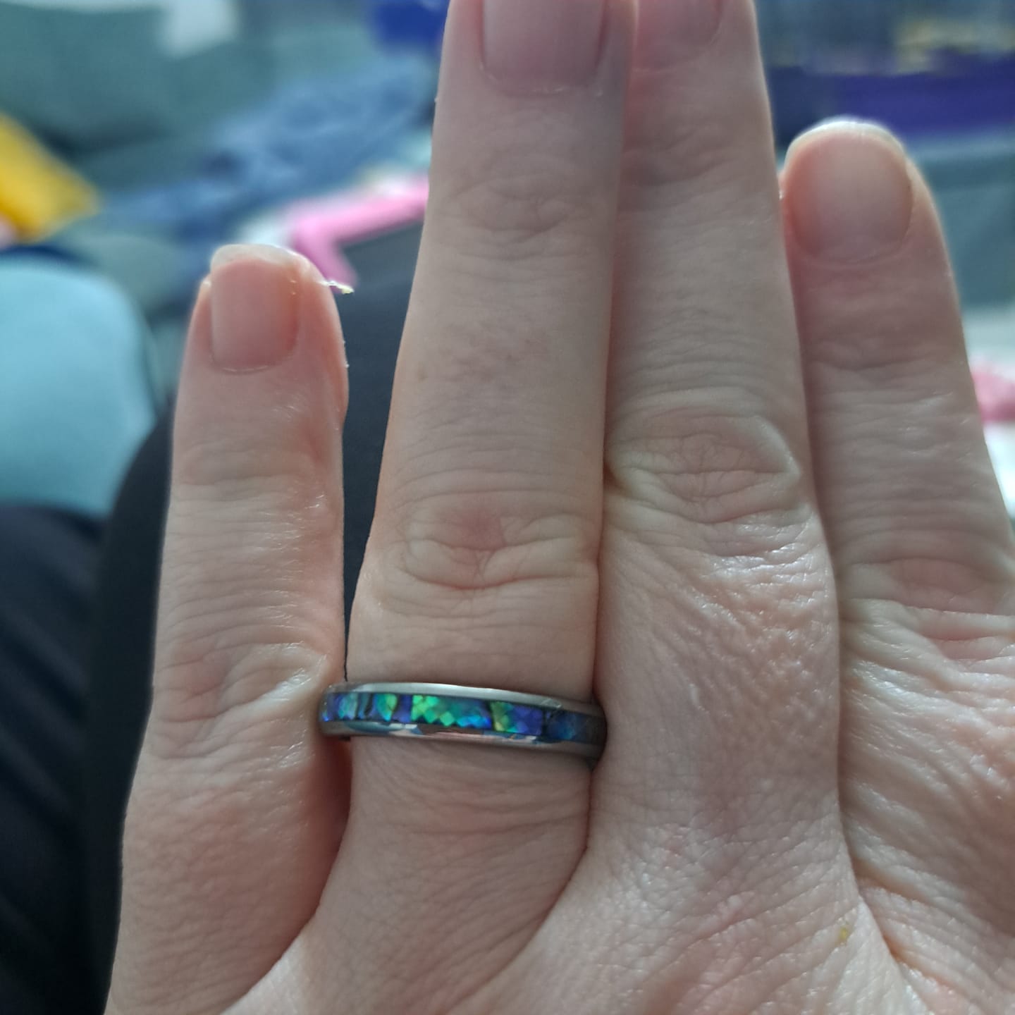 Customer photo review of The Neptune 4mm Wonder Ring