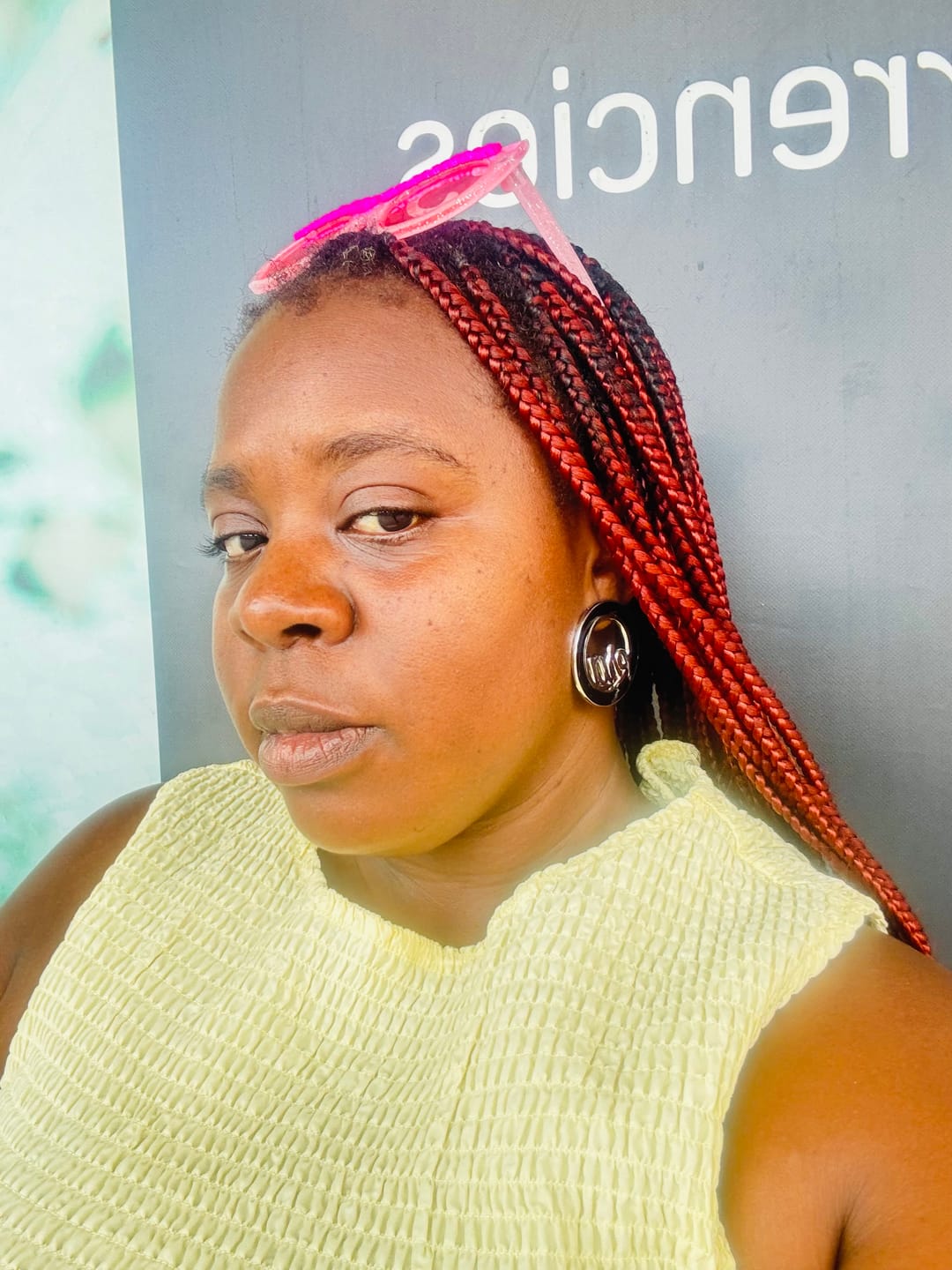 Customer photo review of Silver Diva Earrings