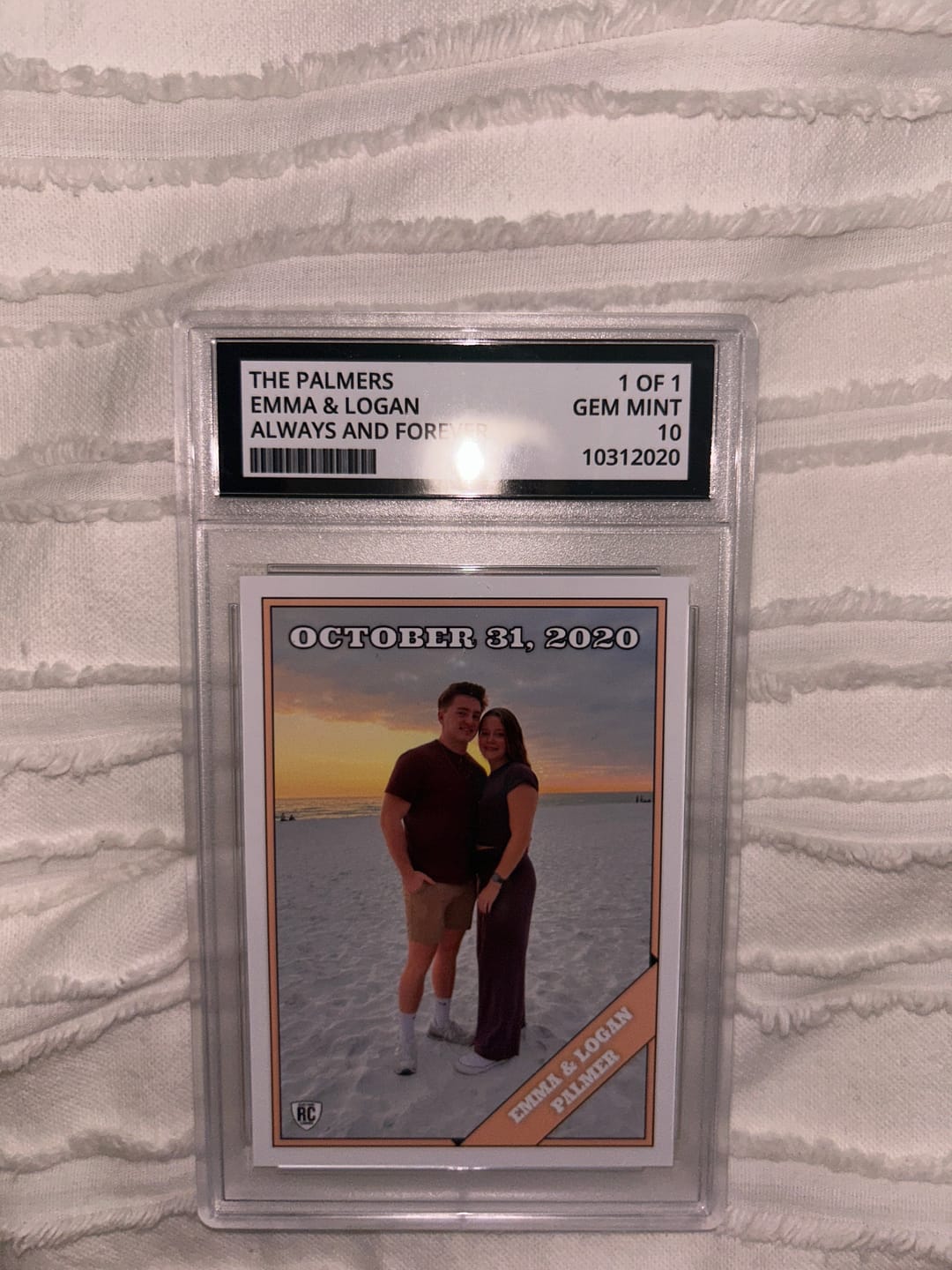Customer photo review of Valentines Day Graded Card (Quick Buy)