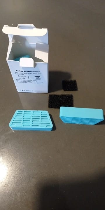 Customer photo review of ROJECO Water Fountain Replaceable Filter For 2.2L Wireless Cat Water Fountain