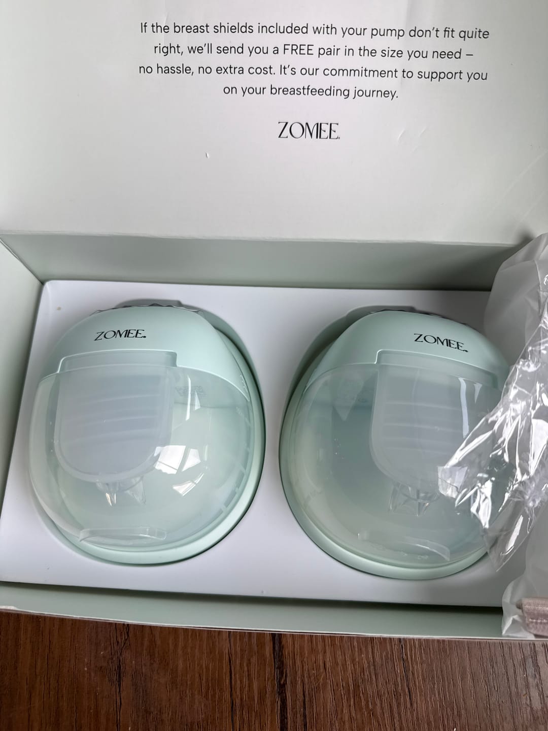 Customer photo review of Mother's Nature W1 Warming Wearable Breast Pump