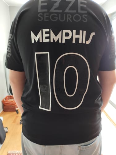 Customer photo review of Memphis Depay #10 Corinthians Black Kit Jersey Trikot Maillot Maglia Camiseta Soccer Shirt