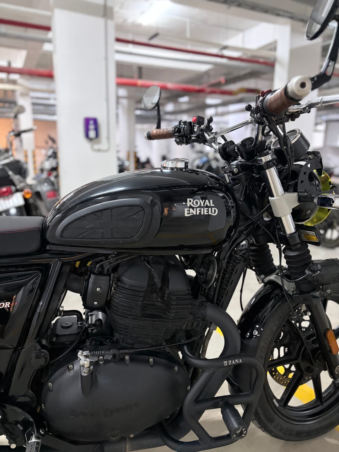 Customer photo review of Lone Ranger Union Jack Bike Tank Pads for INT/GT650