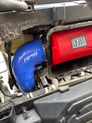 Customer photo review of RPM Polaris RZR Pro R 5PLY Silicone HD Intake Tube / Throttle Body to Air Box