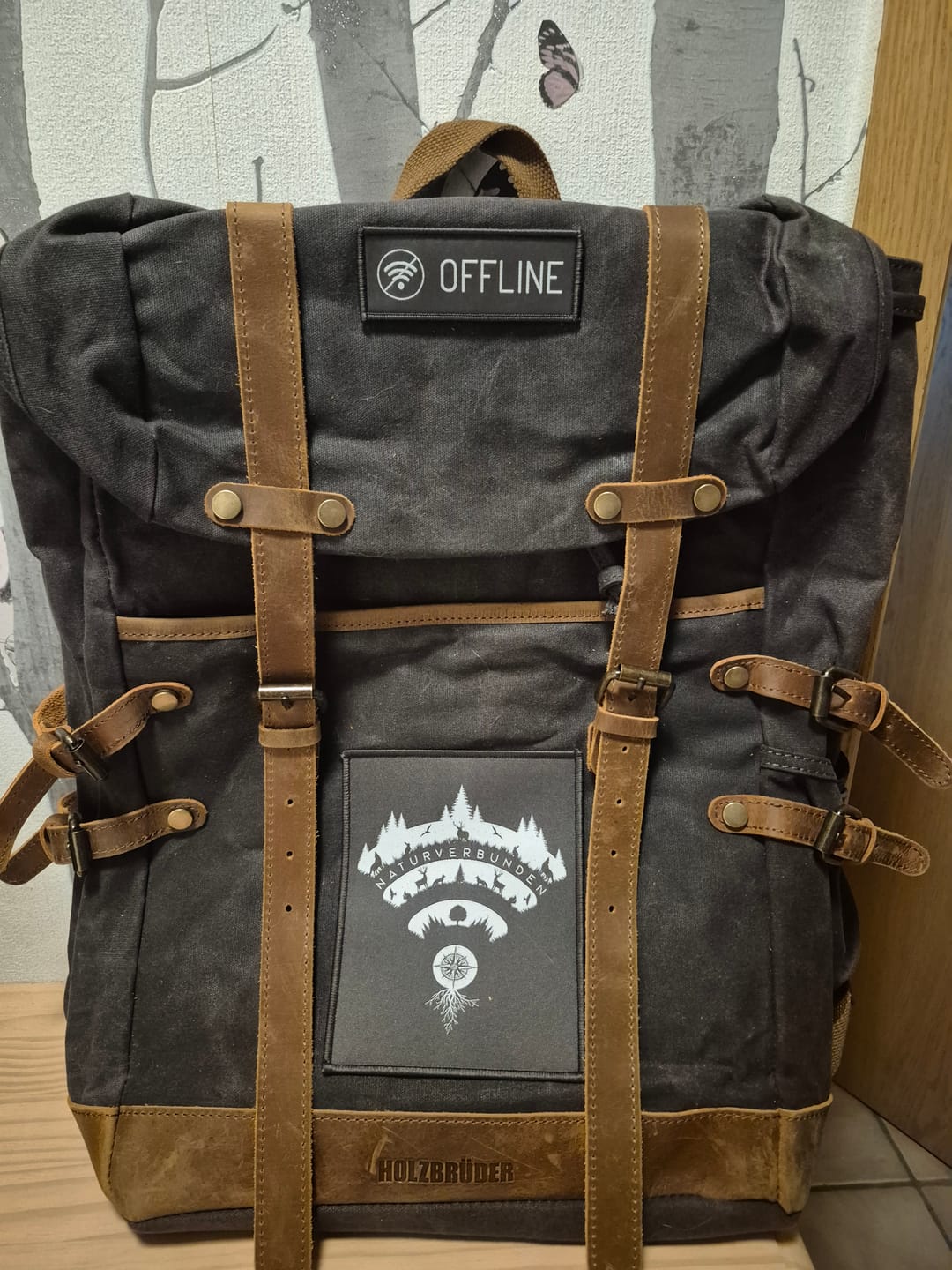 Customer photo review of Rucksack mit Patch (🌲)
