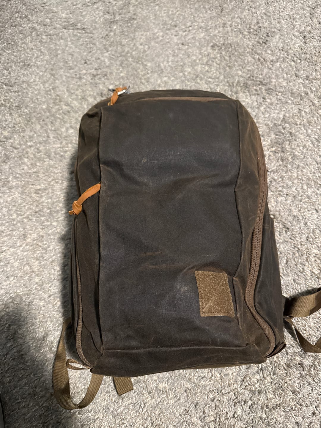 Customer photo review of CIVIC Travel Bag - Waxed Canvas
