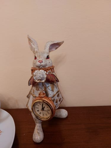 Customer photo review of Coniglio decorativo vintage in resina