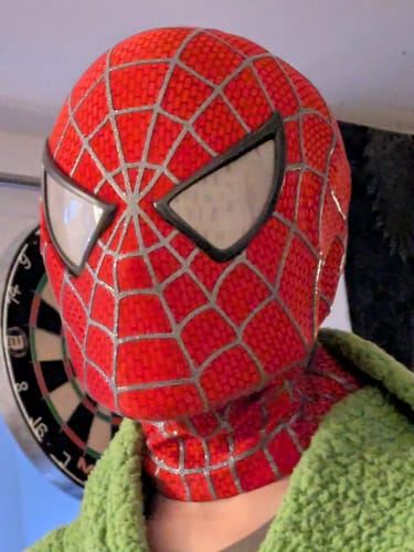 Customer photo review of [NEW] Spidey Gear™ - Tobey Maguire Mask