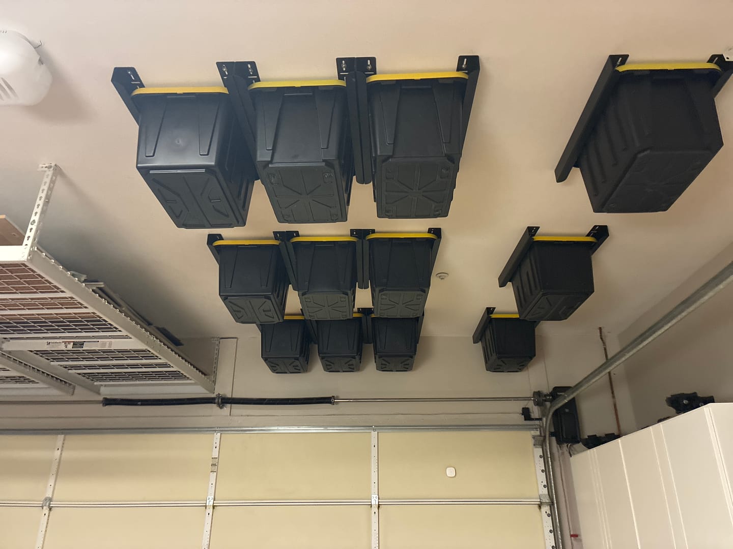 Customer photo review of Overhead Storage Bin Rail System