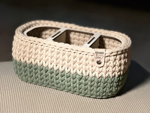 Customer photo review of Kunstleder-Labels mit Chicago Screws - Personalisierte Labels