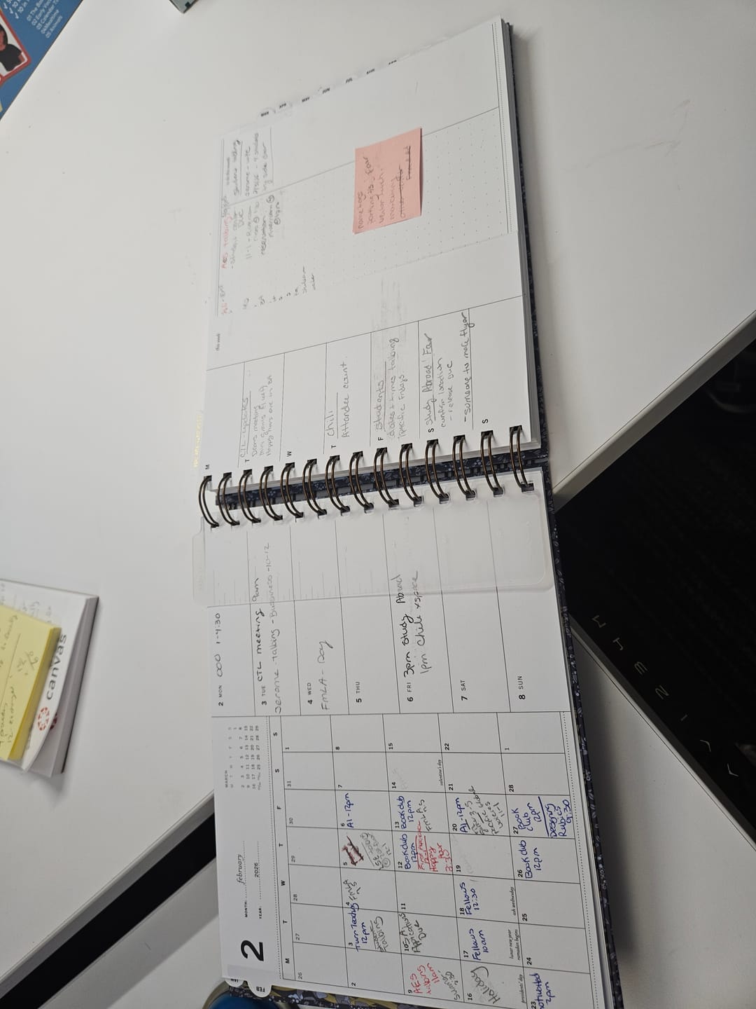 Customer photo review of 2026 | The Nancy Planner | Lizzy's Stroll (horizontal week + month)