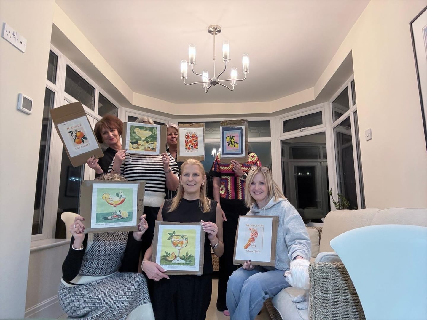 Customer photo review of 6 Mini Paintings - Italian ''Dolce Vita'' Set