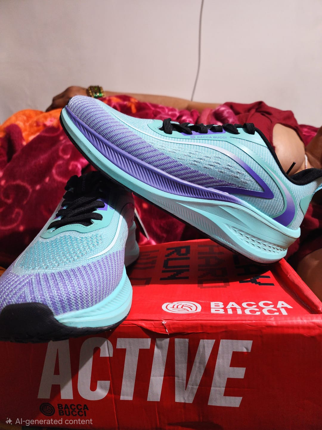 Customer photo review of Bacca Bucci Zephyr – All-Day Comfort Running & Training Shoes