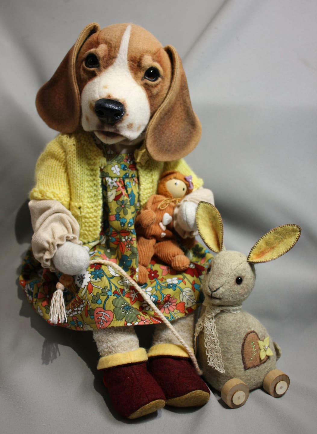 Customer photo review of Beagle "Tibby" PDF Pattern  Approx 26cm Seated