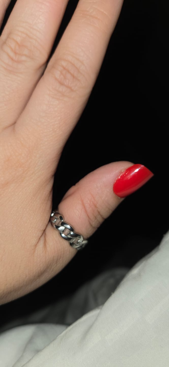 Customer photo review of Cuban Link Ring