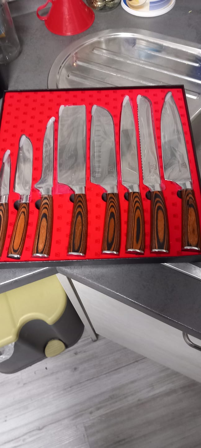 Customer photo review of Asiatisches Messerset Premium 8-teilig