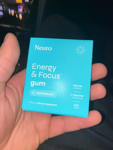 Customer photo review of Energy & Focus Gum