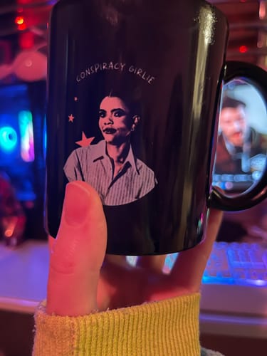 Customer photo review of Conspiracy Girlie Mug